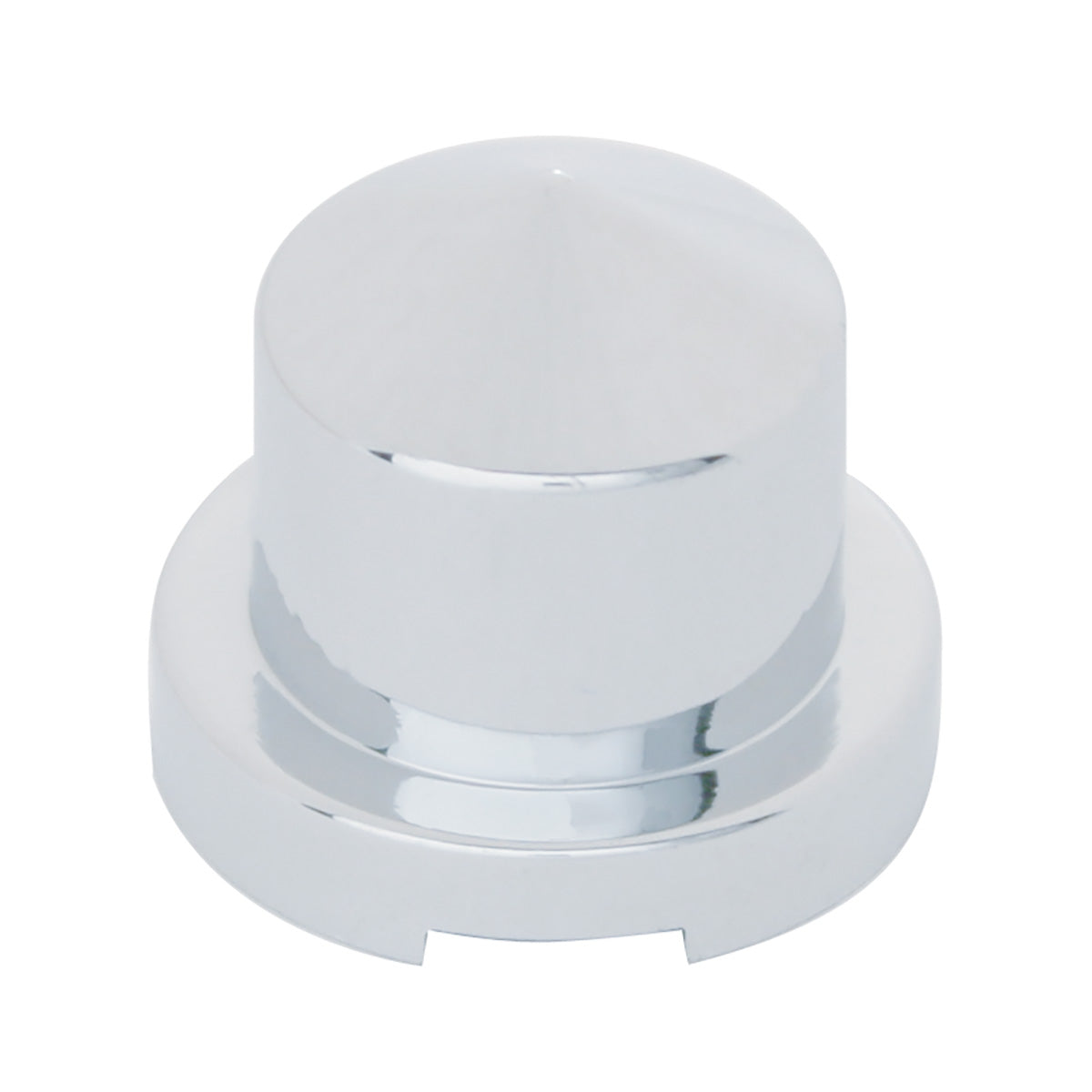 7/16" X 3/4" Chrome Plastic Pointed Nut Cover - Push-On