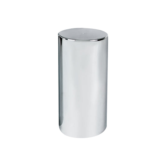 33mm X 4-1/4" Chrome Plastic Tall Cylinder Nut Cover - Thread-On (Bulk)