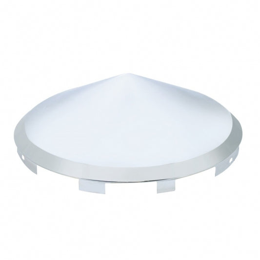 Universal Chrome Pointed Front Hubcap - 7/16" Lip