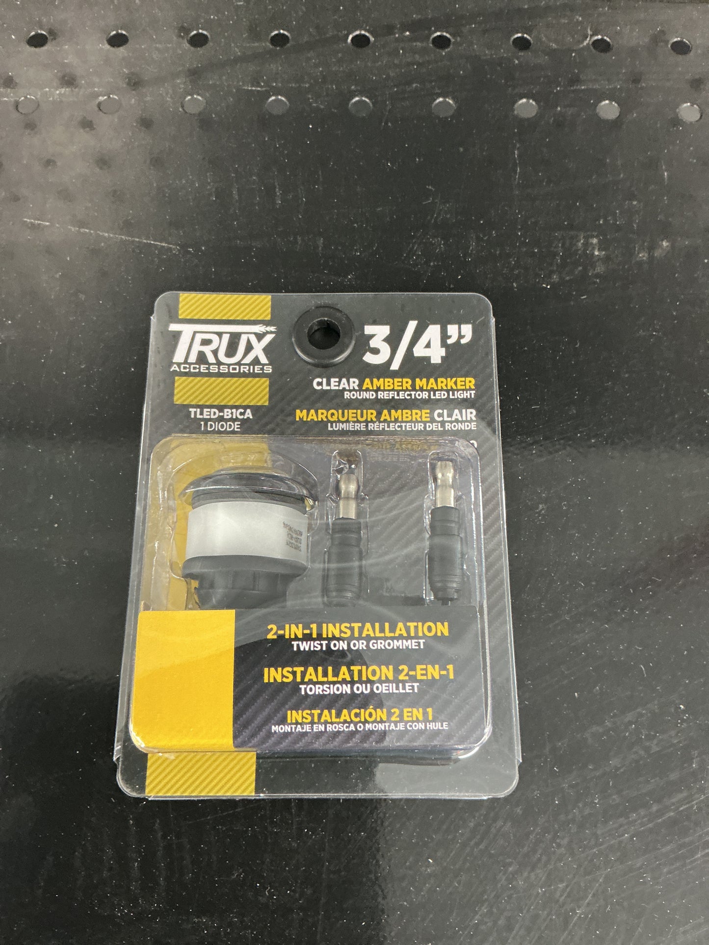 3/4 Clear Amber Marker Light