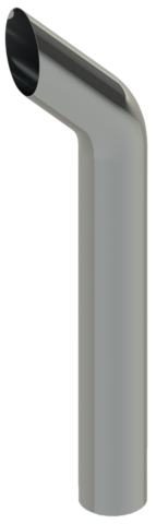 Lincoln Chrome 5" Exhaust Top Stack (2 Piece Stacks)