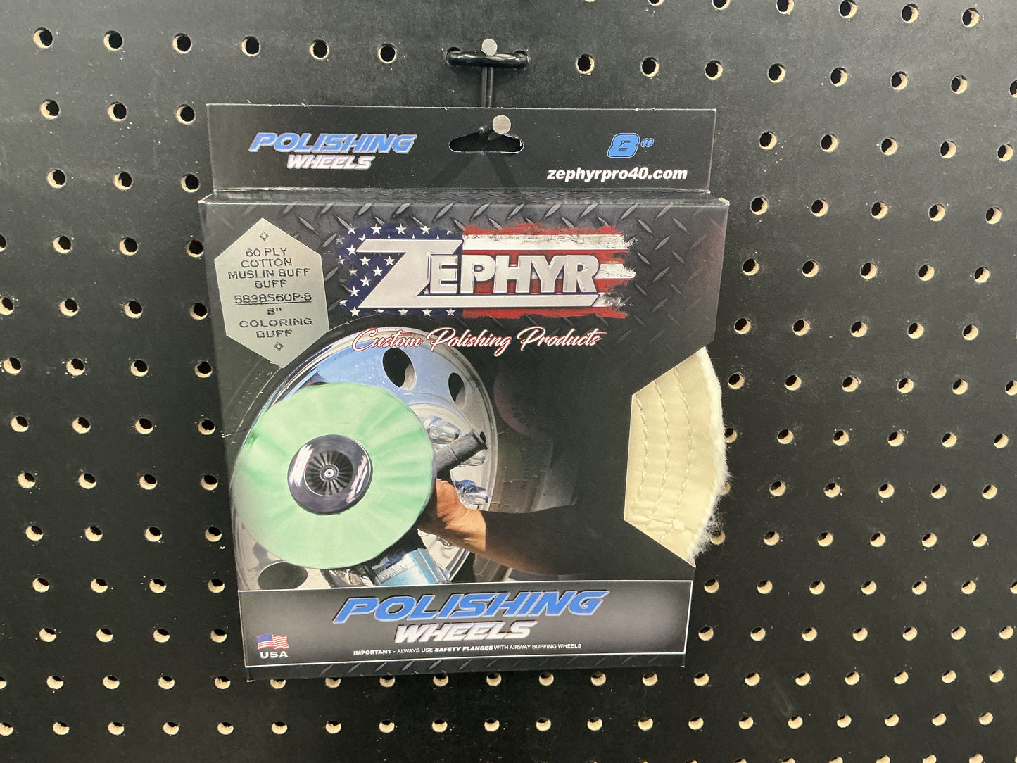 8” 60 Ply Cotton Muslin Buff Wheel
