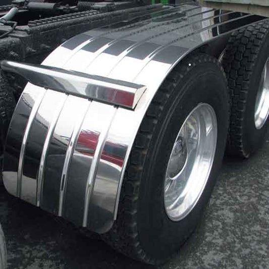 60" 4 Ribbed Half Fenders & Mounting Kit - 16 Gauge (Fenders)