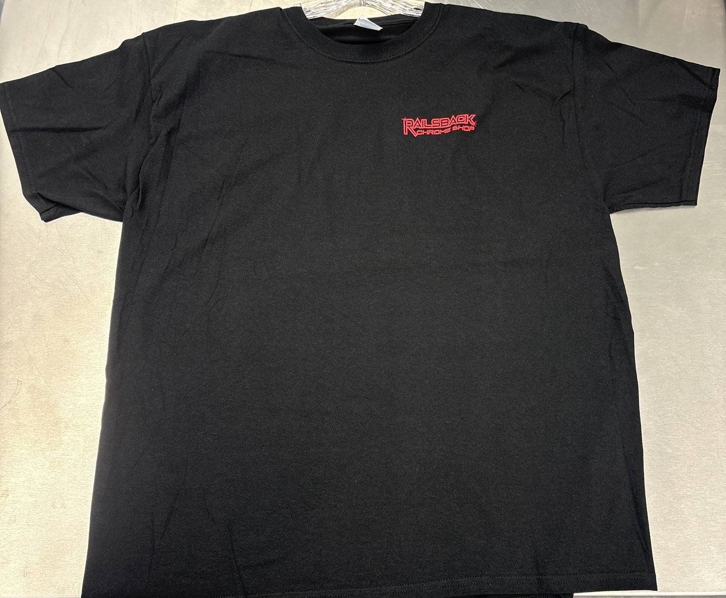 Railsback Chrome Shop T-Shirt (Black)