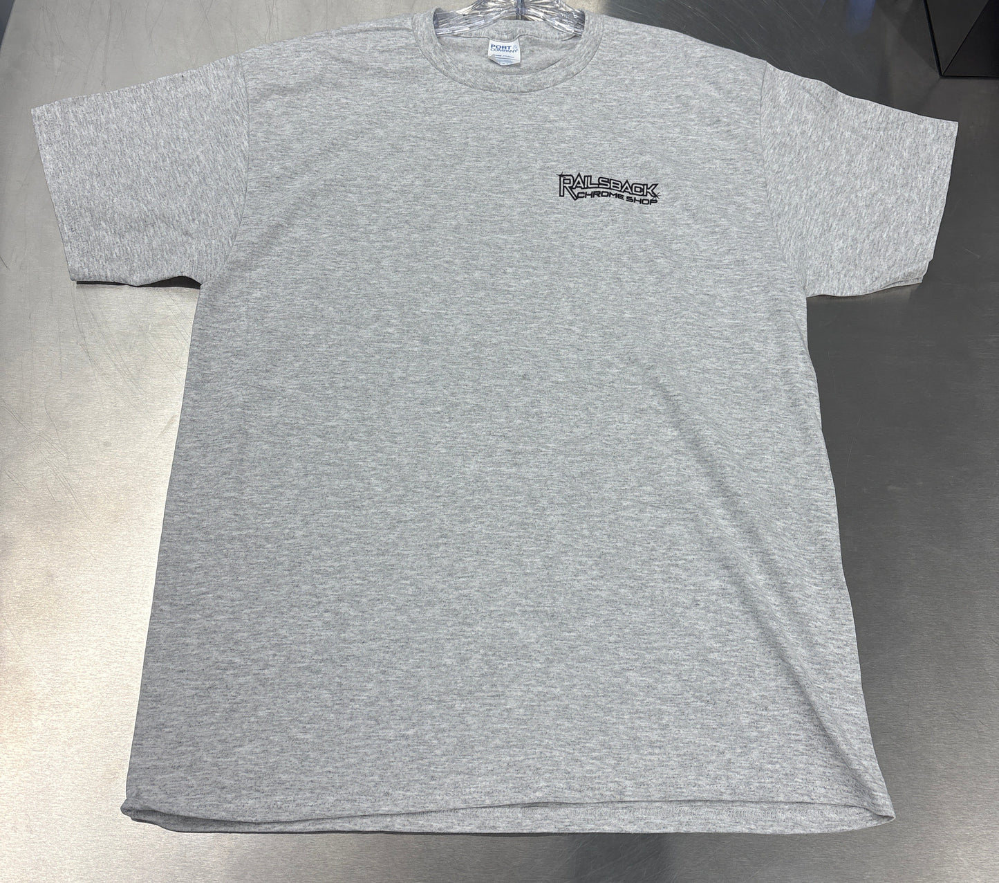 Railsback Chrome Shop T-Shirt (Ash)