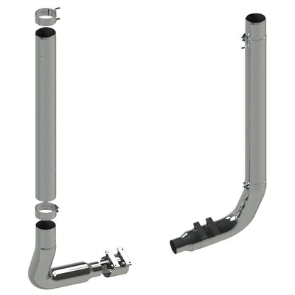 Kenworth W900L 6" Lincoln Chrome 1 Piece Exhaust Stack Kit