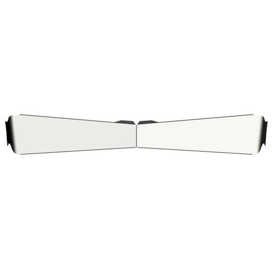 Peterbilt 379 388 389 Bowtie Visor By Lincoln Chrome