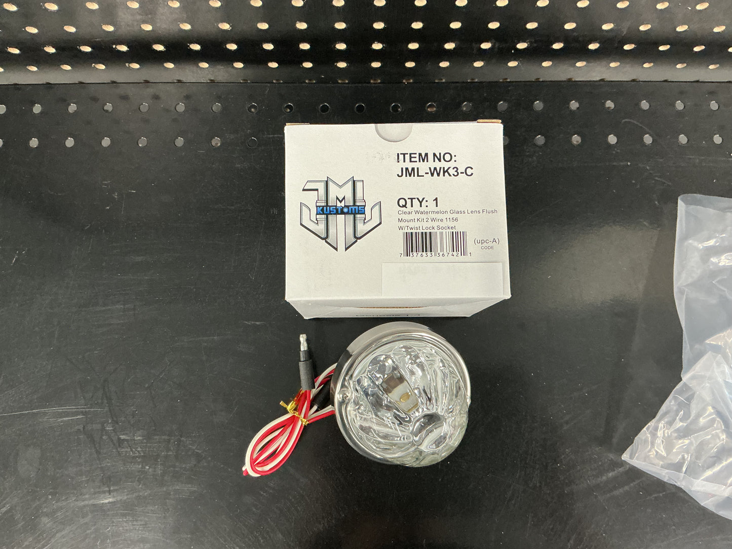 Clear Watermelon Glass Lens Flush Mount Kit