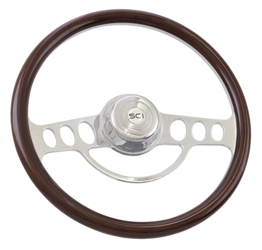 18” Half Wrapped Chrome Steering Wheel