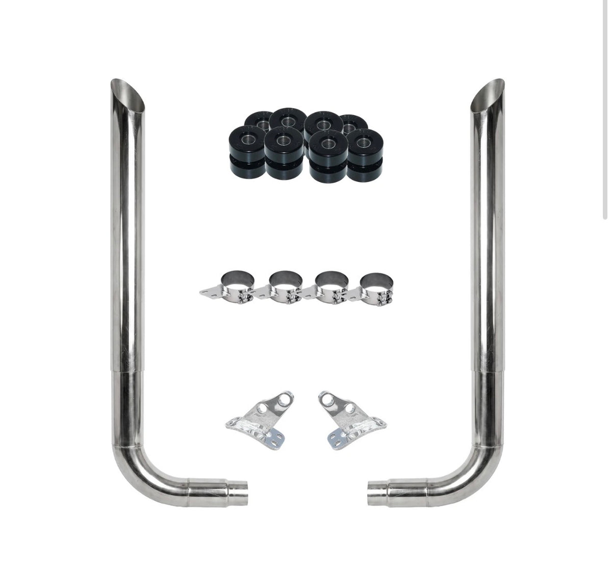 Peterbilt 379 8” Stack Kit Mitered - 7 Year Warranty