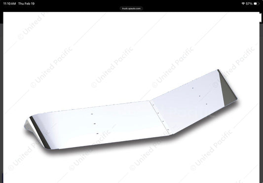12” Stainless Steel Extended Style Sunvisor