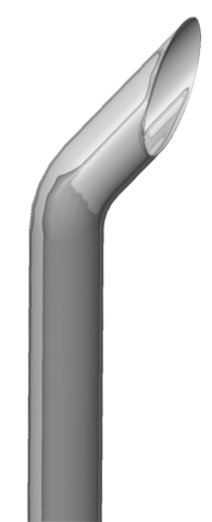 Kenworth W900L 6" Lincoln Chrome 2 Piece Exhaust Stack Kit