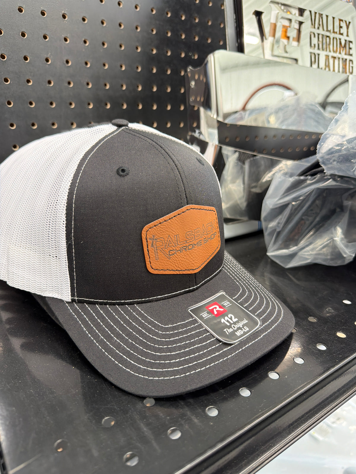 Railsback Chrome Shop Hats (Patch Only)