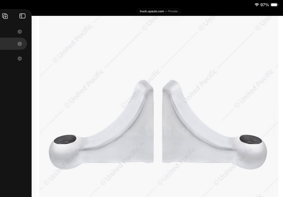 Polished L Shape Headlight Bracket
