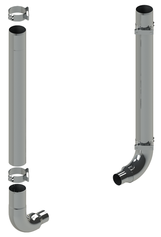 Freightliner Classic 8" Stack Kit (1 Piece)