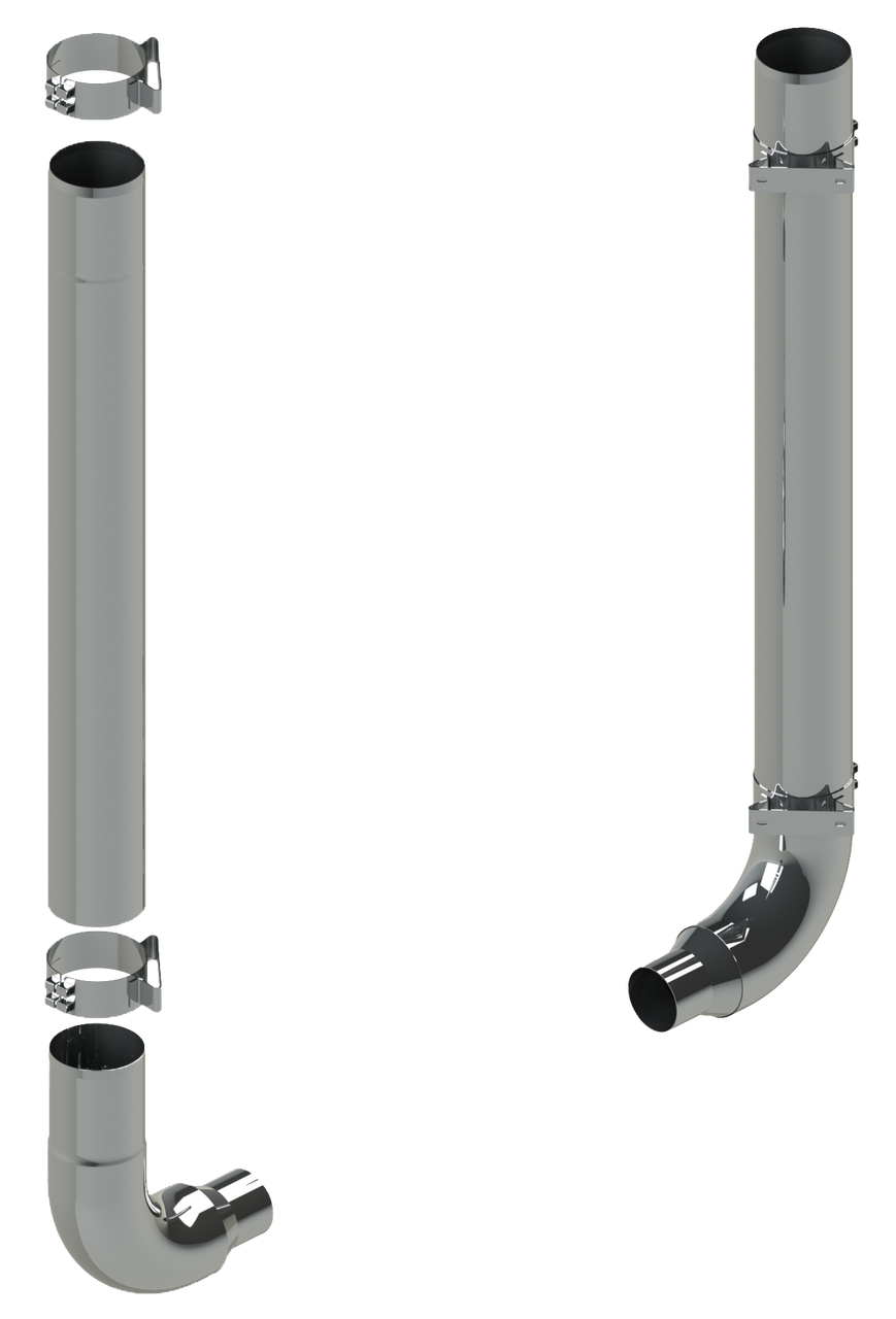 Freightliner Classic 7" Stack Kit (1 Piece)