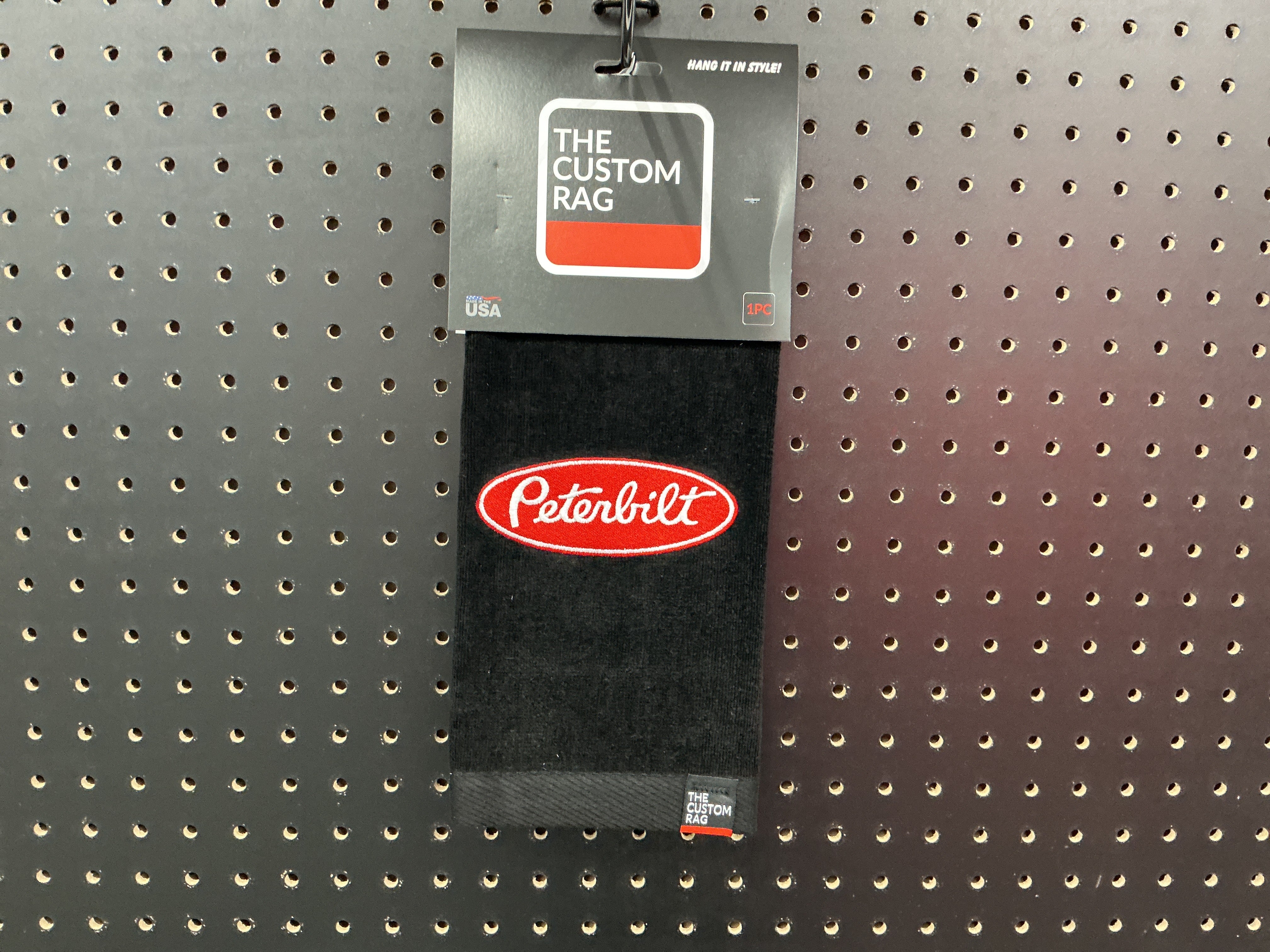Pit Rag Peterbilt Black Rag – Railsback Chrome Shop