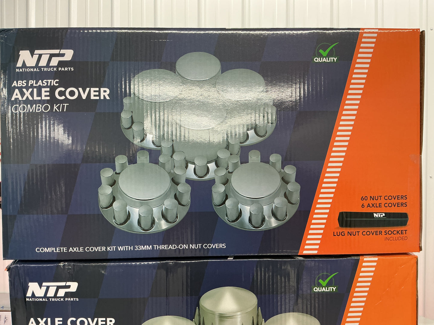 Round Front And Rear Thread On Cylinder Lug Nut Kit