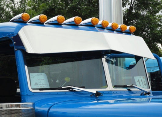 13x8.5 Reverse Bowtie Peterbilt Visor by 12ga Customs