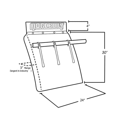 Hogebuilt 30” Quarter Fenders With Mount Arms