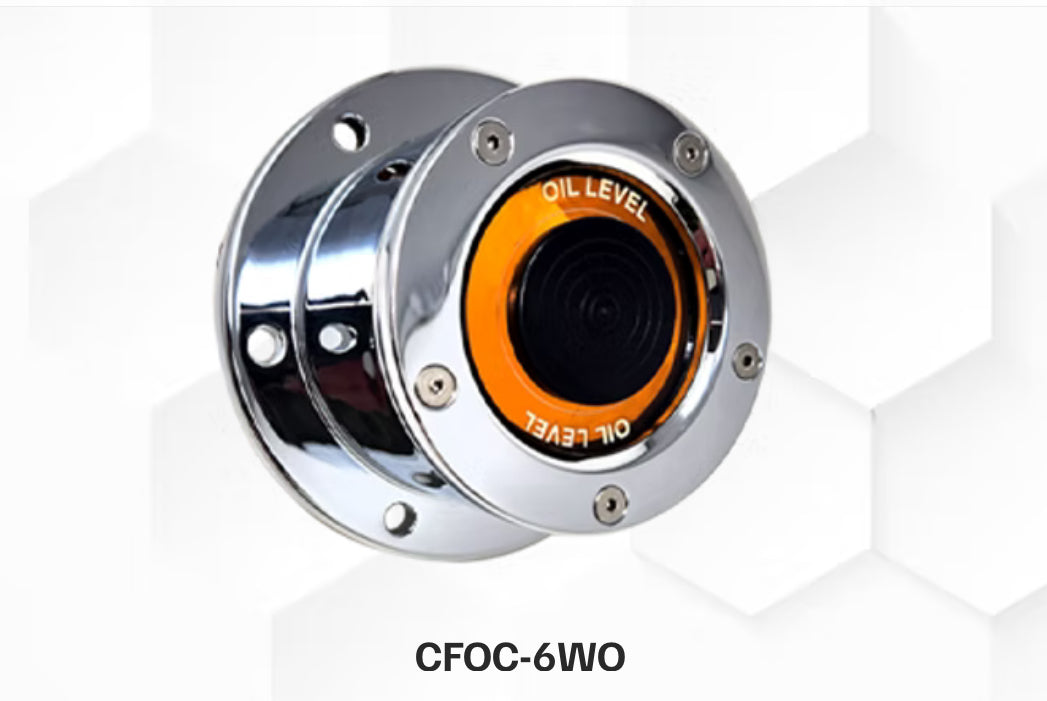 Lifetime Front Oil Cap With Orange Window