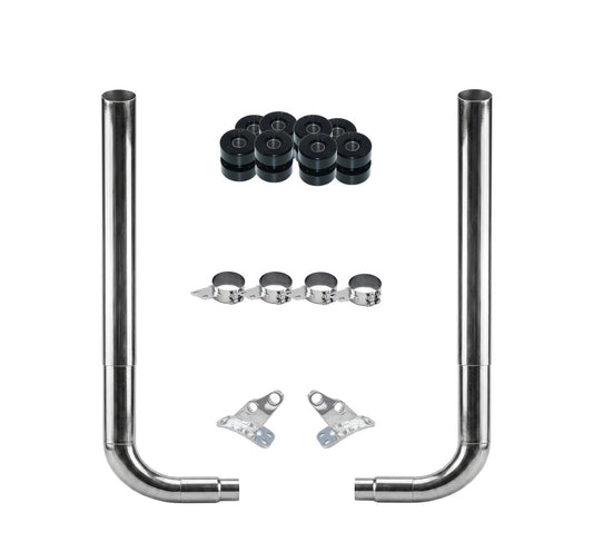 Peterbilt 379 8” Stack Kit Flat Tops - 7 Year Warranty