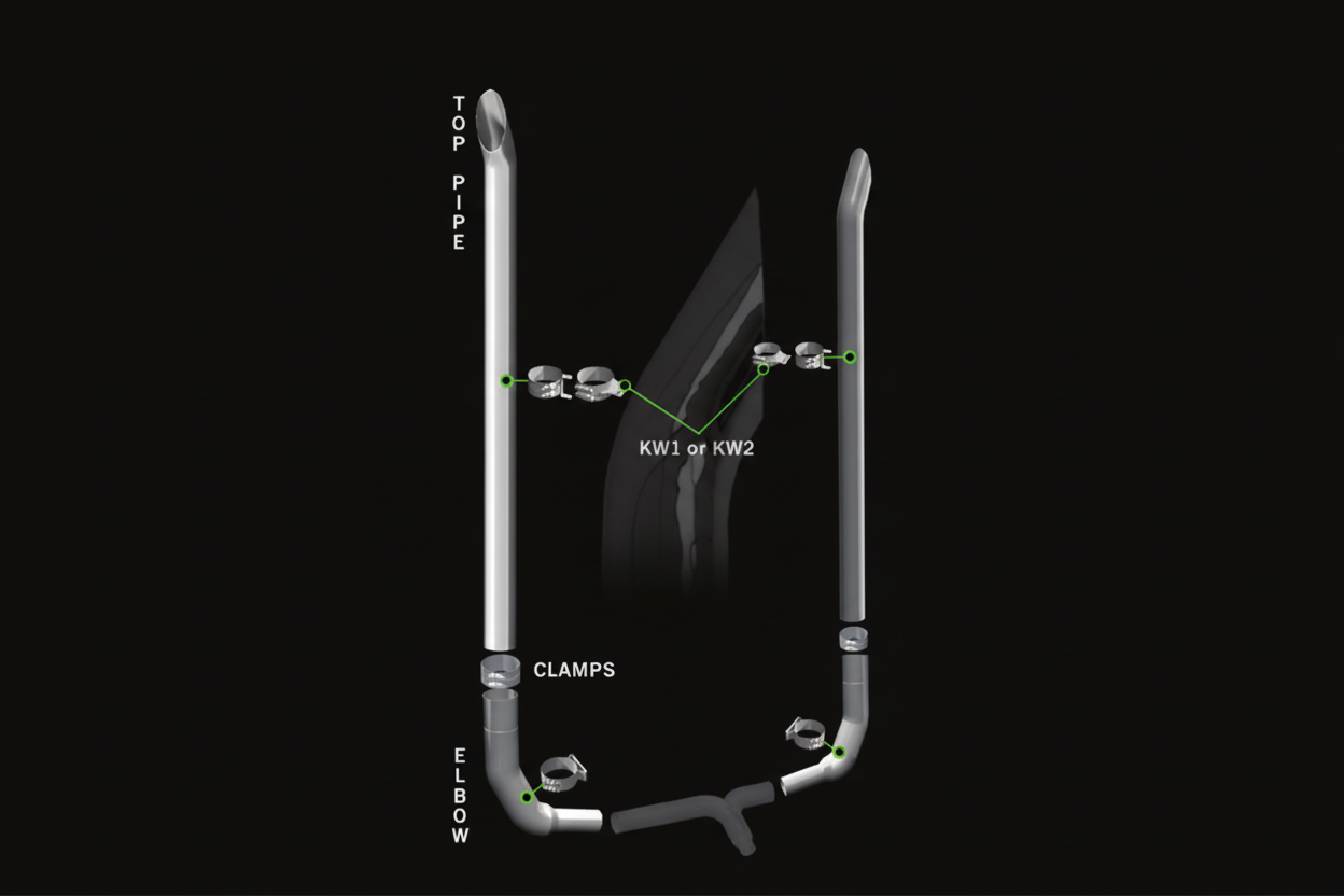 Roadworks 6” Stack Kit For Kenworth - FREE SHIPPING