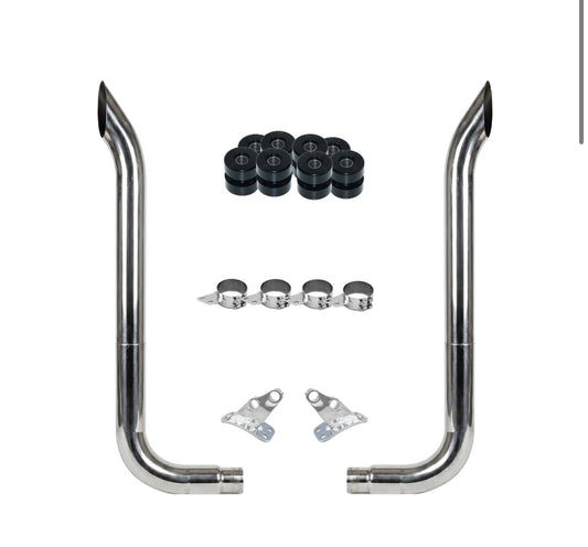 Peterbilt 379 8” Stack Kit Bullhauler Tips - 7 Year Warranty