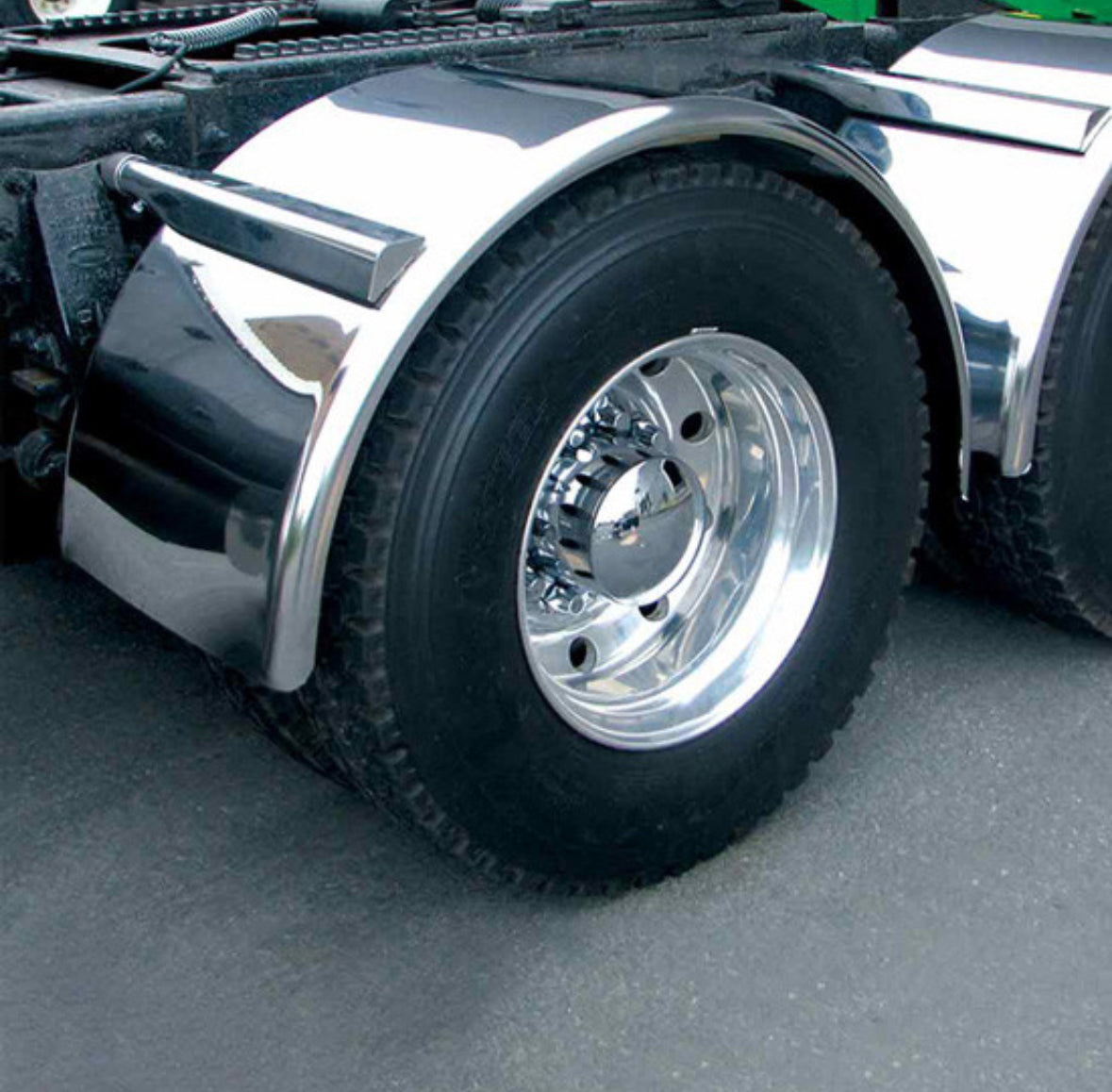 80” 304 Stainless Single Axle Fenders NTP