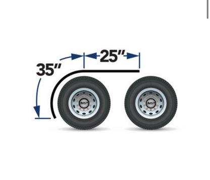 60” 430 Stainless Half Fenders NTP