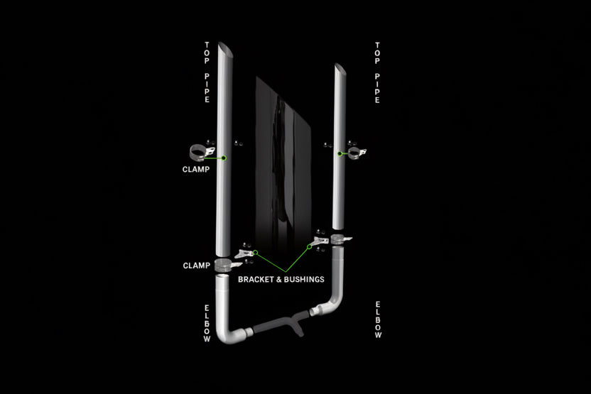 Roadworks 8” Stack Kit For Peterbilt 359/379/389 - FREE SHIPPING