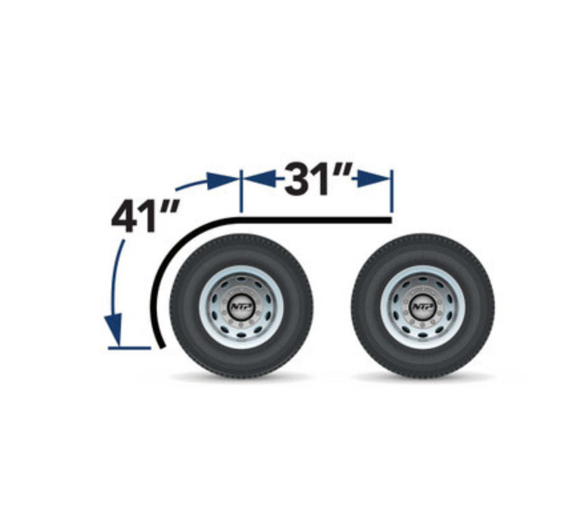 72” 304 Stainless Half Fenders NTP