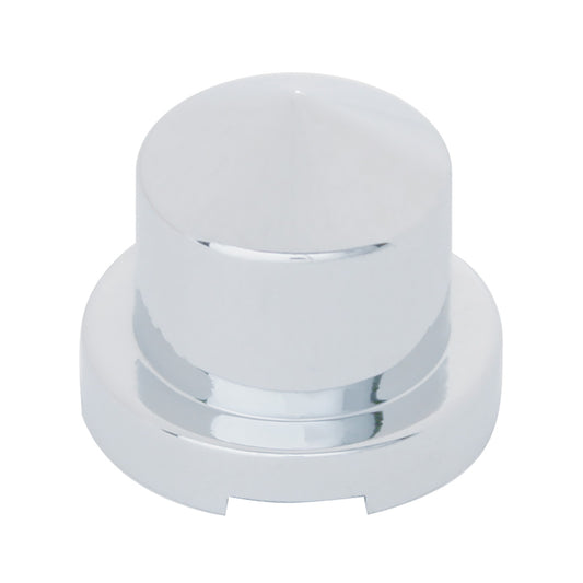 7/16" X 3/4" Chrome Plastic Pointed Nut Cover - Push-On