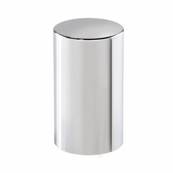 33mm x 3-1/2" Chrome Plastic Cylinder Nut Cover - Thread-On (Bulk)