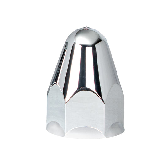1-1/2" X 2-3/4" Chrome Plastic Bullet Nut Cover - Push-On (Bulk)
