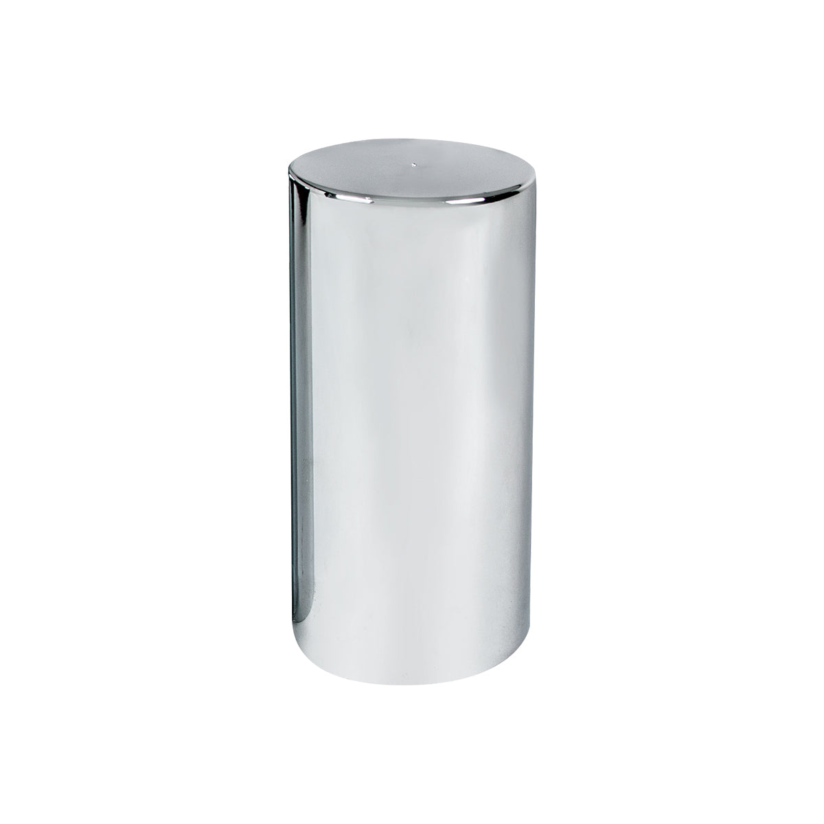 33mm X 4-1/4" Chrome Plastic Tall Cylinder Nut Cover - Thread-On (Bulk)