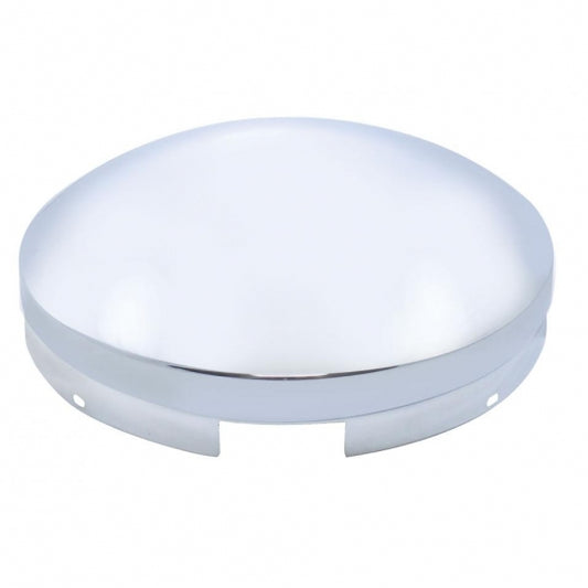 4 Even Notched Chrome Dome Front Hubcap - 3/4" Side Wall