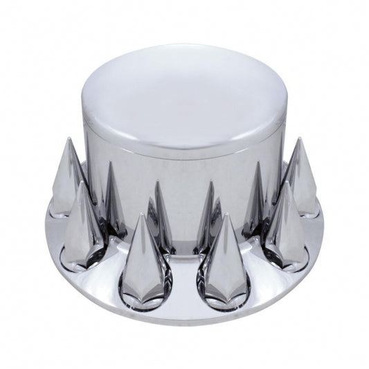 Dome Rear Axle Cover With 33mm Spike Thread-On Nut Covers - Chrome