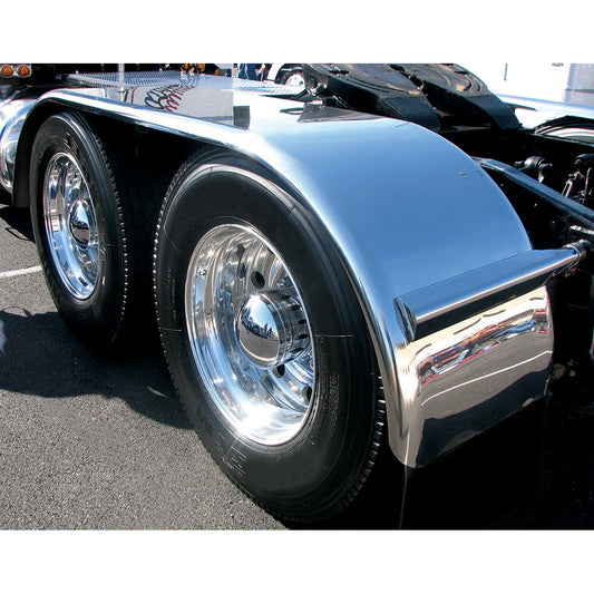 132" Smooth Full Fenders & Mounting Kit - 14 Gauge (Fenders)