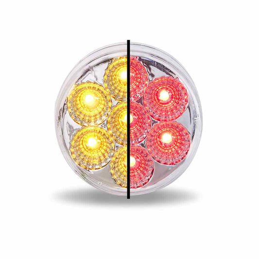2.5" Amber Marker to Red Auxiliary Round LED Light - 7 Diodes