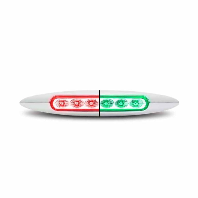 6" Red Marker to Green Auxiliary Slim LED Light - 6 Diodes