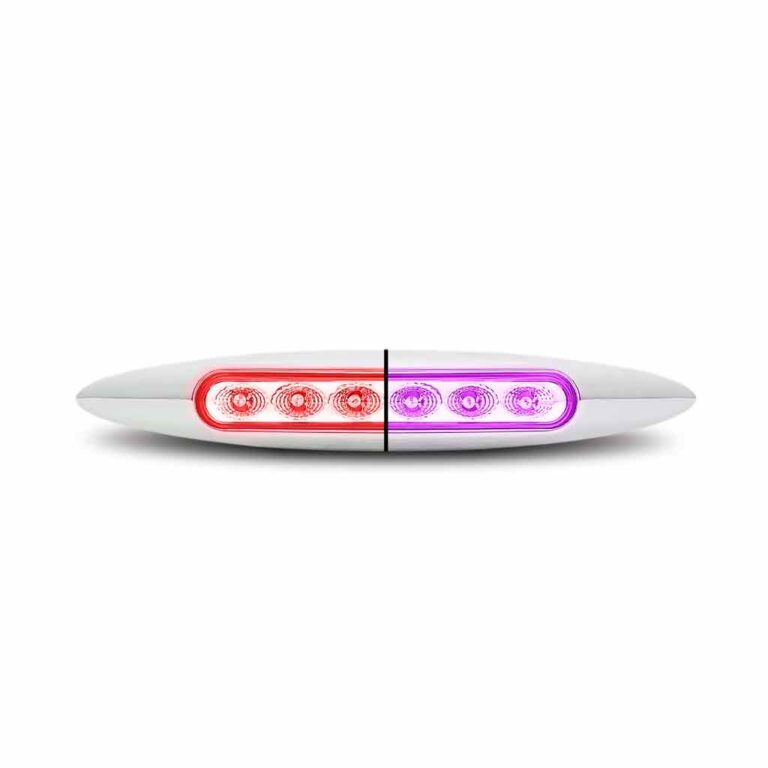 6" Red Marker to Purple Auxiliary Slim LED Light - 6 Diodes