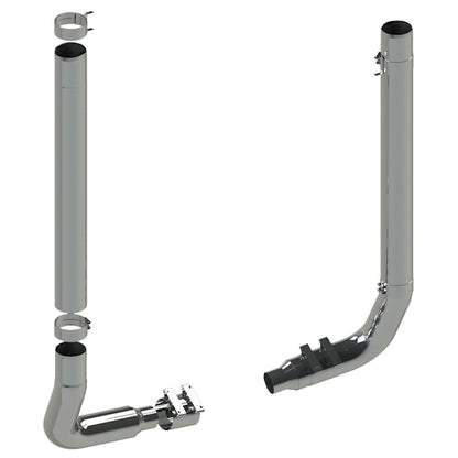 Kenworth W900L 6" Lincoln Chrome 1 Piece Exhaust Stack Kit