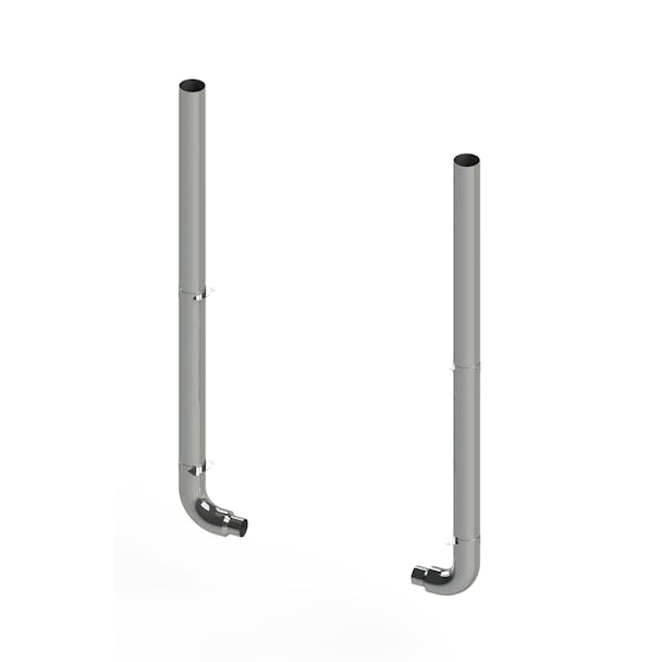 Freightliner Coronado 7" Chrome Plated Stainless Steel Exhaust Kit