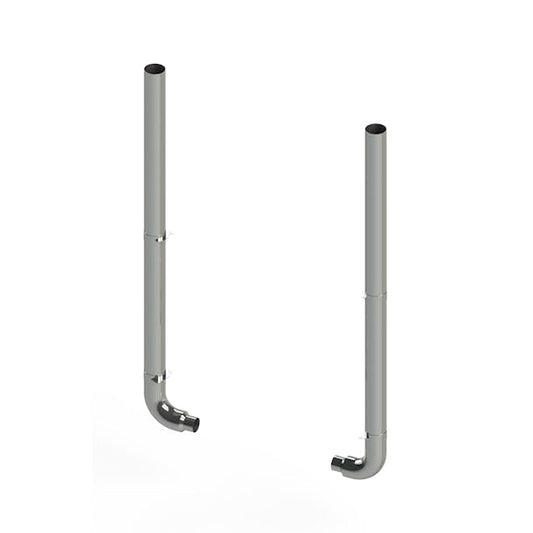 Freightliner Coronado 7" Chrome Plated Stainless Steel Exhaust Kit