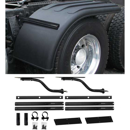 66" Poly Half Fenders with Mounting Kit